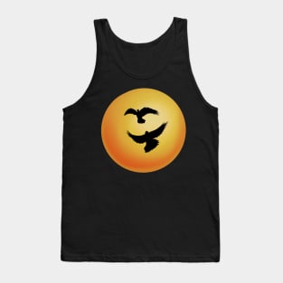 Pair of birds at sunset Tank Top